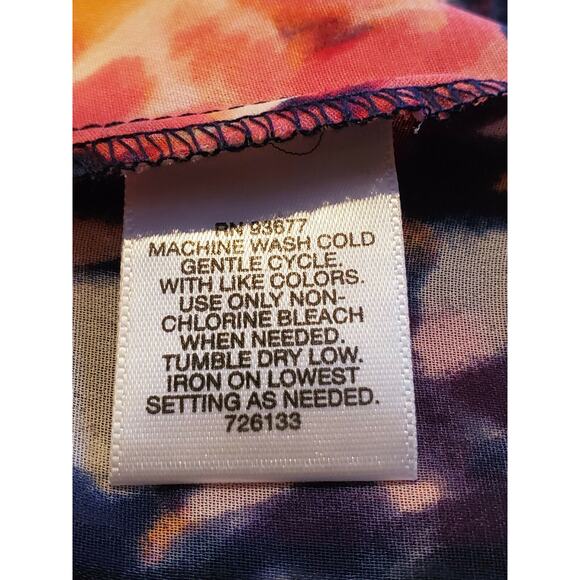 Liz Claiborne PM American Navy Multi Color Floral Top & Black Camisole NWT - Picture 10 of 12